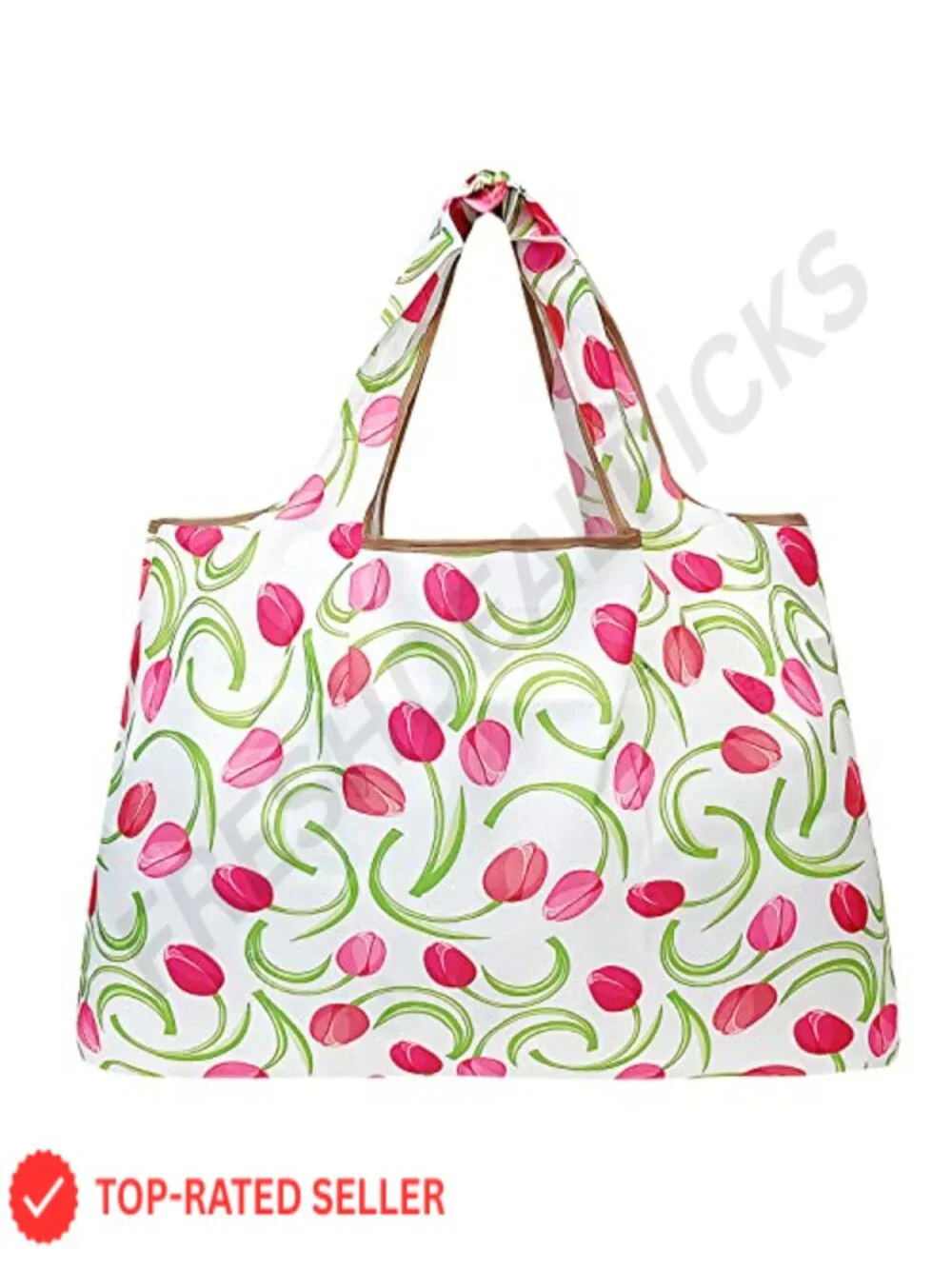 Large Foldable Tote Nylon Reusable Grocery Bag